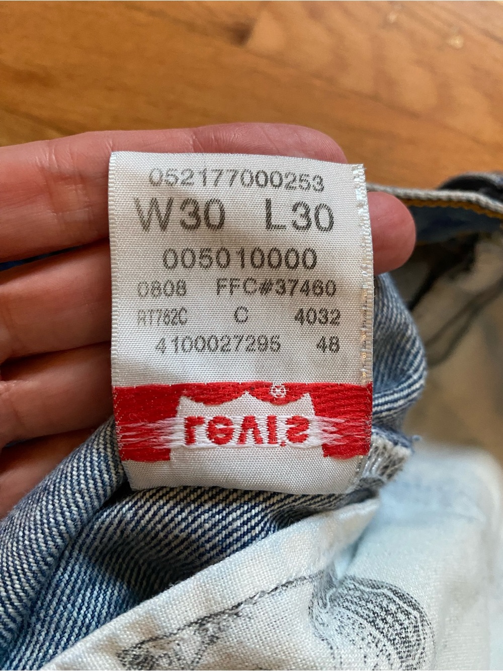 Levi’s 501 Original Fit Jeans Men’s 30x30 (Measures 28x28) 2008 Made in Mexico - Picture 7 of 12
